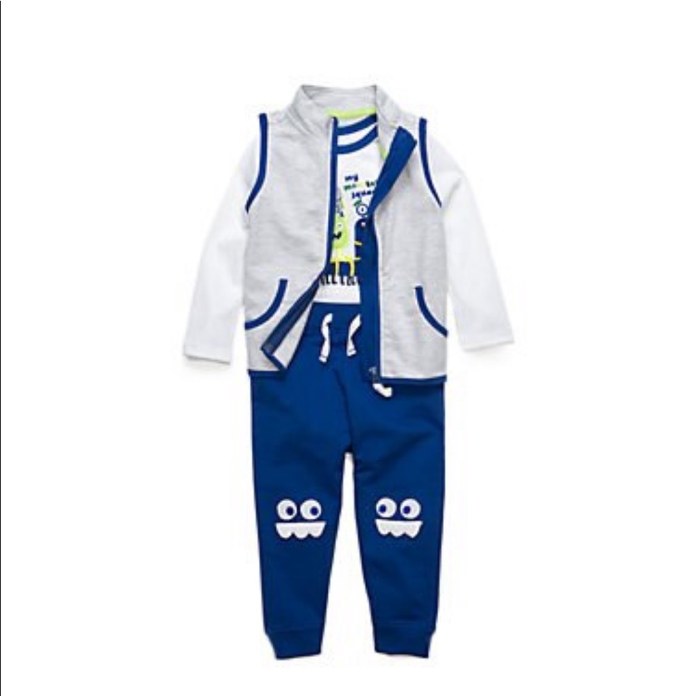 Lightning Bug 3 pc Baby Boy Jogger Outfit NWT